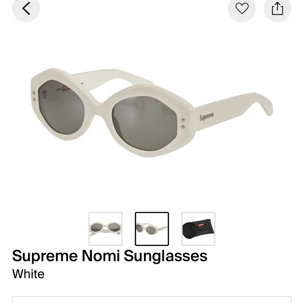 Never worn Supreme nomi sunglasses